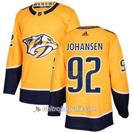 Män Ishockey Nashville Predators Tröja Ryan Johansen 92 Adidas 2017-2018 Guld Authentic